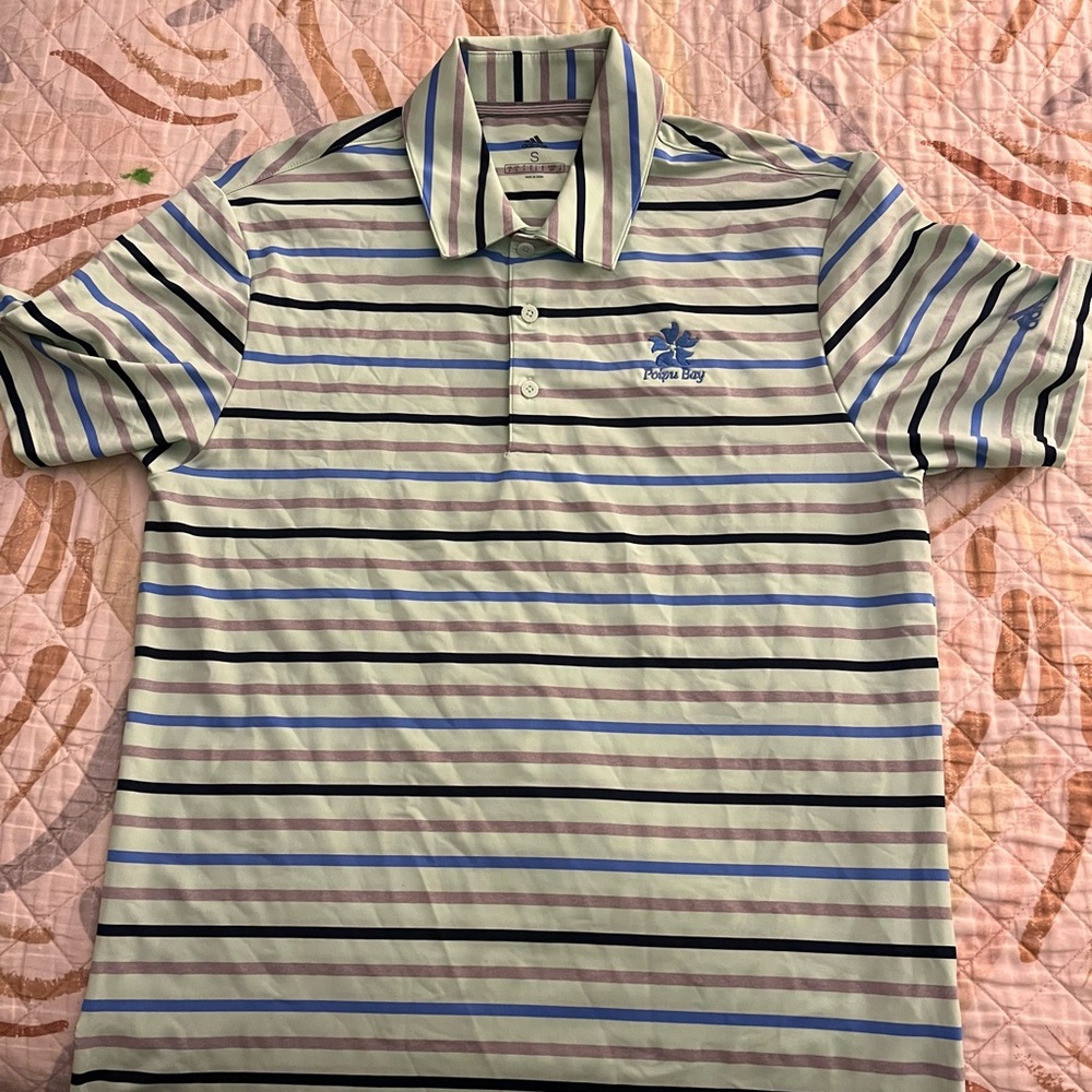 Aqua Bay Striped Polo Shirt
